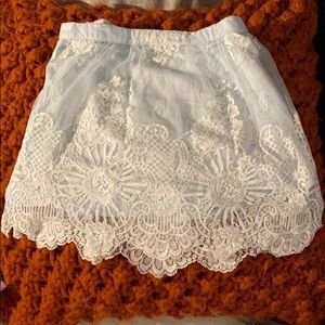 Pretty Light Blue Lacy Skirt